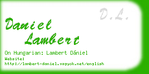 daniel lambert business card